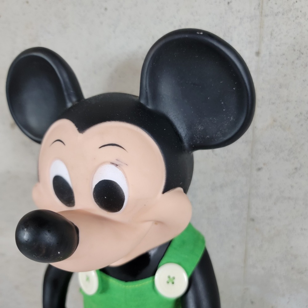 Vintage Rare 1977 Walt Disney Mickey Mouse Remco Toys Vinyl 15" Figure Overalls - Picture 11 of 16